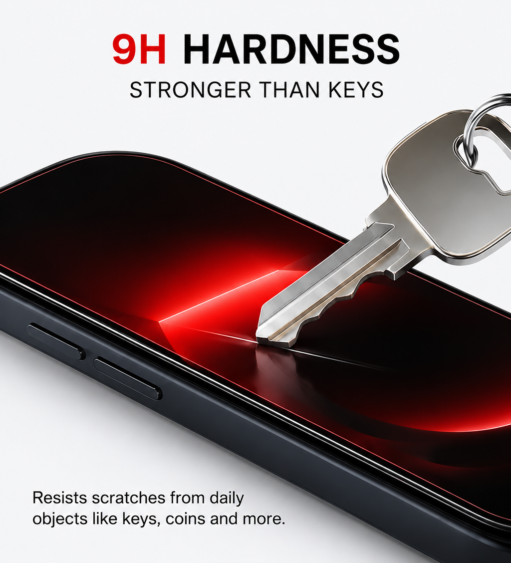 iPhone 16 Tempered Glass Edge to Edge Bubble Free
