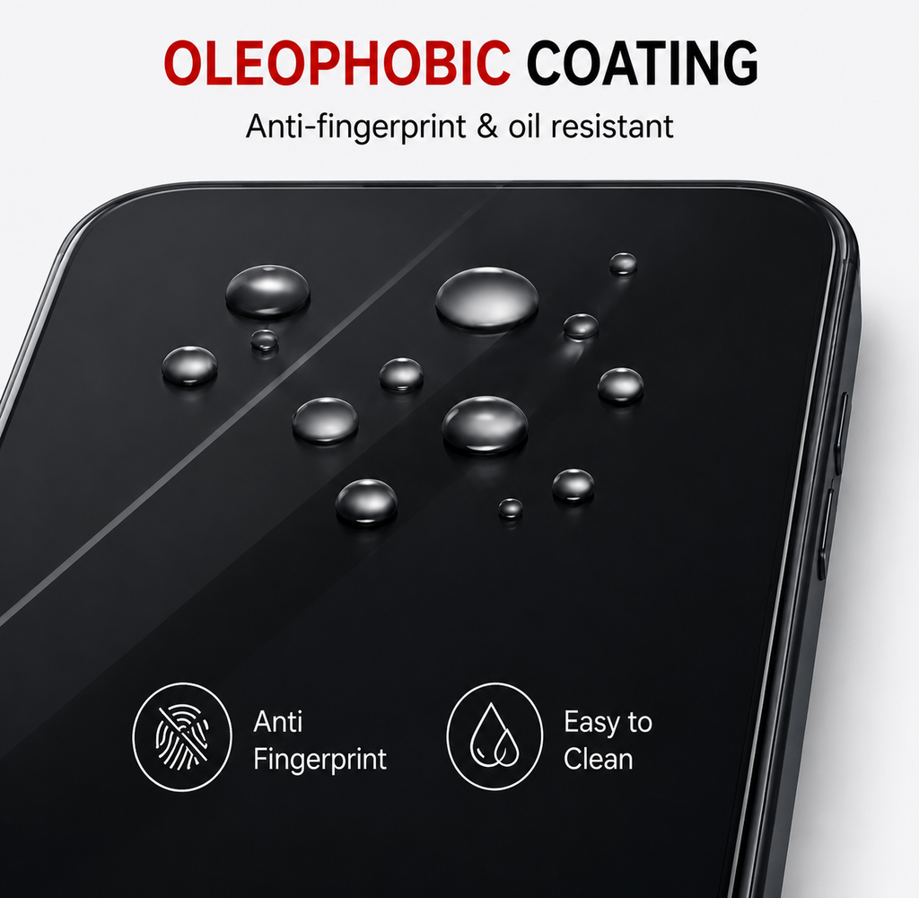 iPhone 16 Tempered Glass Edge to Edge Bubble Free