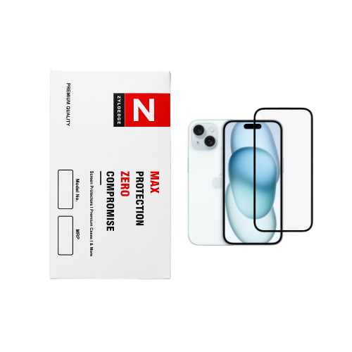 iPhone 16 Tempered Glass Edge to Edge Bubble Free